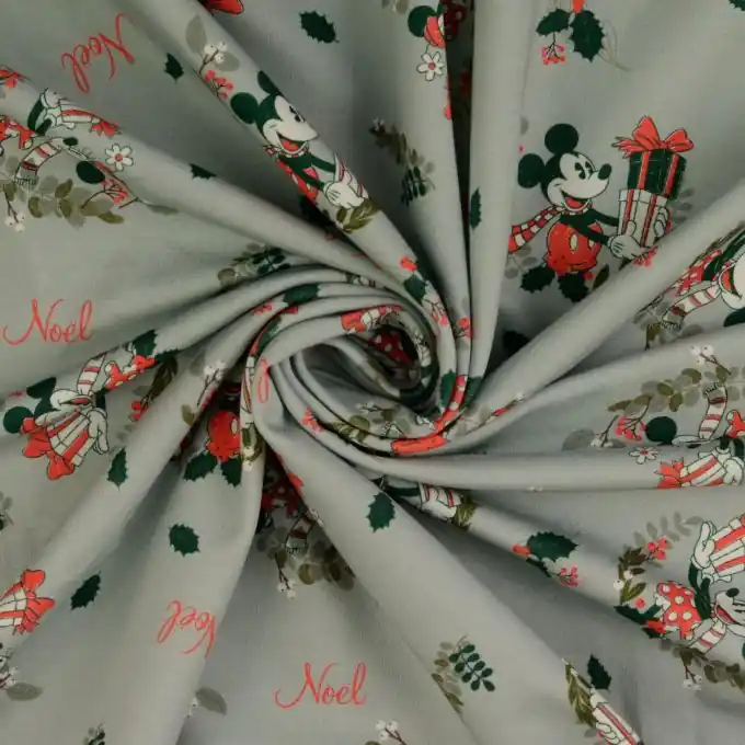 Beliebt French Terry Digitalprint Minnie grün