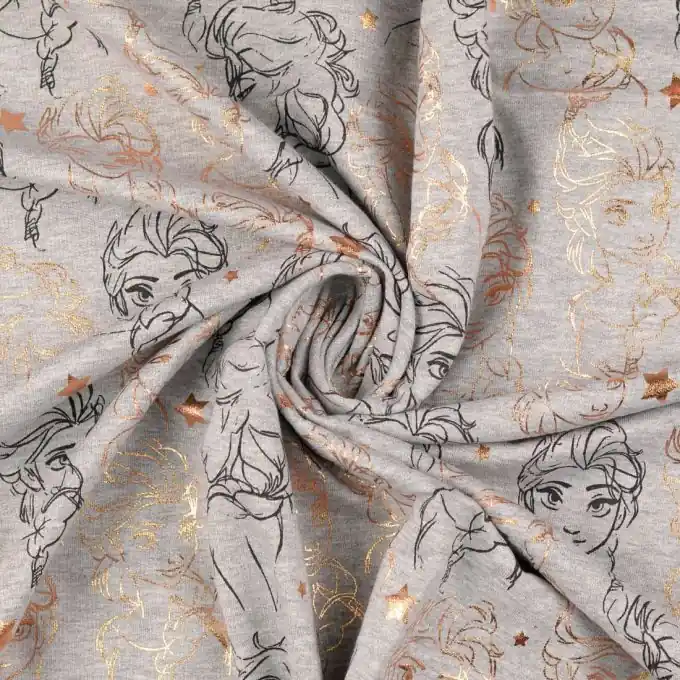 French Terry Frozen grau Ausverkauf