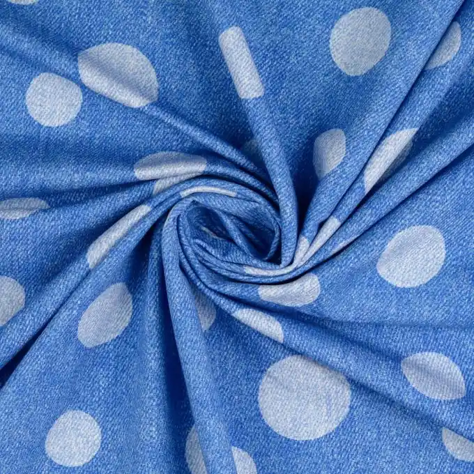 French Terry Grau Blau Online Kaufen