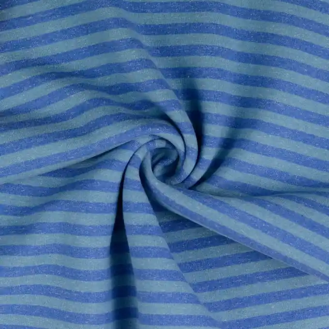 French Terry Streifen Blau Limited Edition