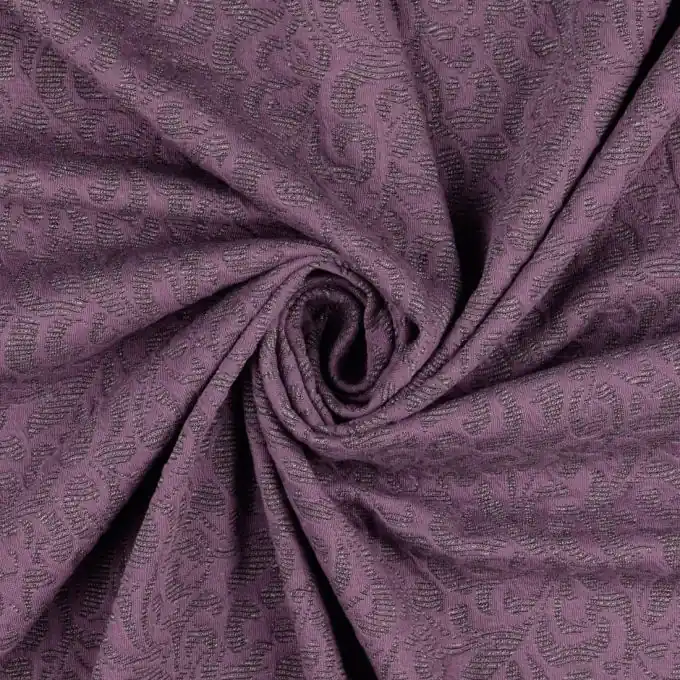 Exklusiv Jacquard Stretch Arabeske violett