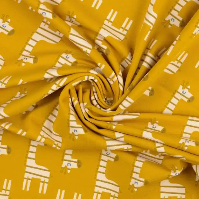 Baumwolljersey mit Giraffen-Print Finale Aktion