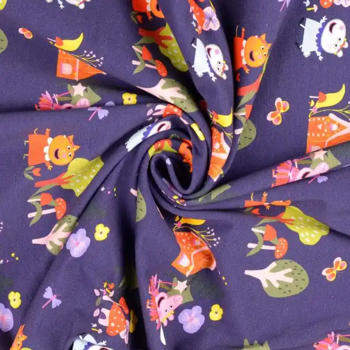 Must-Have Baumwolljersey Peppa Pig grün violett