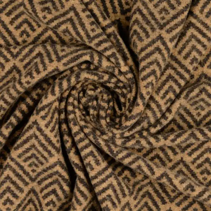 Finale Aktion Jacquard Rauten braun schwarz