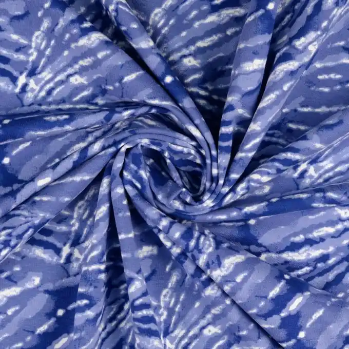 Jersey Baumwolle tie and dye dunkelblau Super-Preis