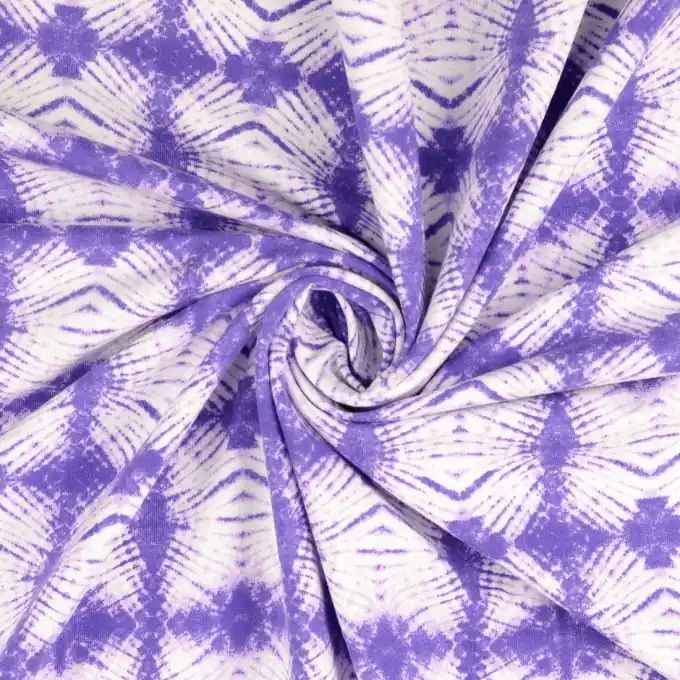 Jersey Baumwolle tie and dye Sonnen violett Beliebt