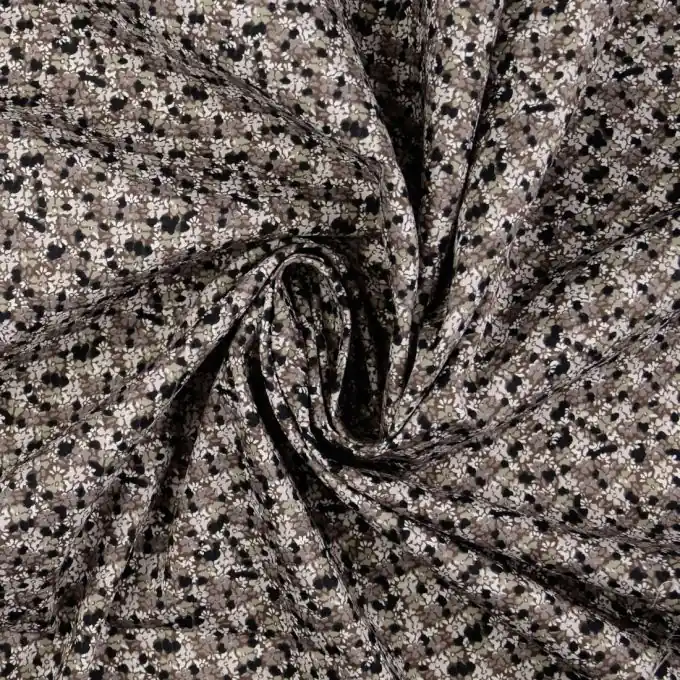 Farbenfrohes Baumwoll-Popeline mit retro Blumenmuster für Kleidung Neuheit