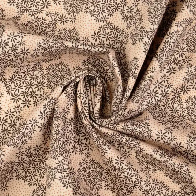 Bezaubernde Baumwoll-Popeline mit zartem Blumenmuster Neue Kollektion