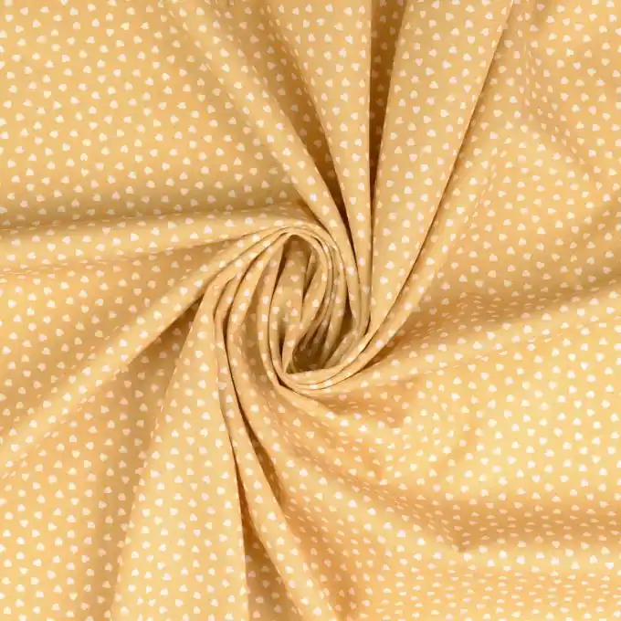 Sichere Zahlung Baumwoll-Popeline mit Herzen: OEKO-TEX-zertifiziert