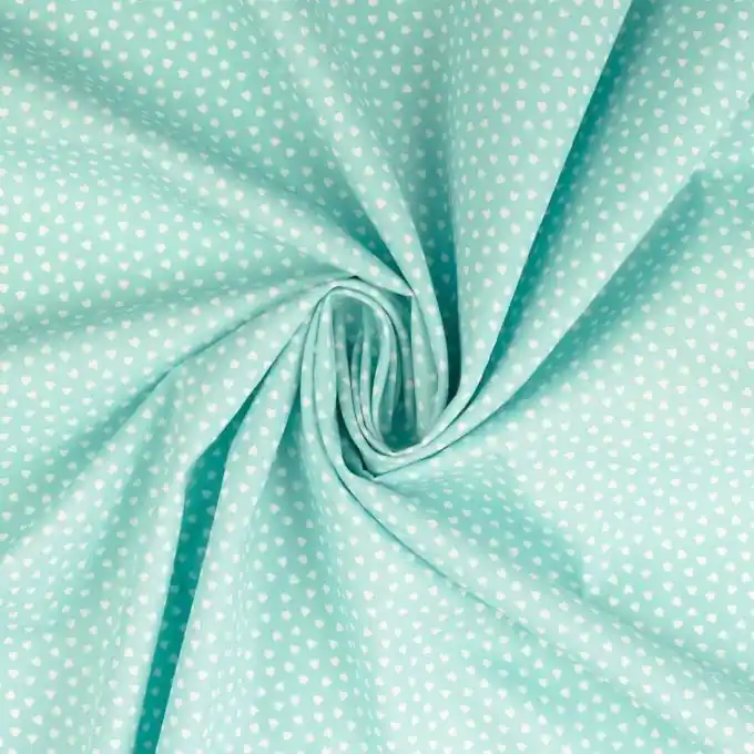 Baumwoll-Popeline mit Herzen – OEKO-TEX zertifiziert! Kracherpreis