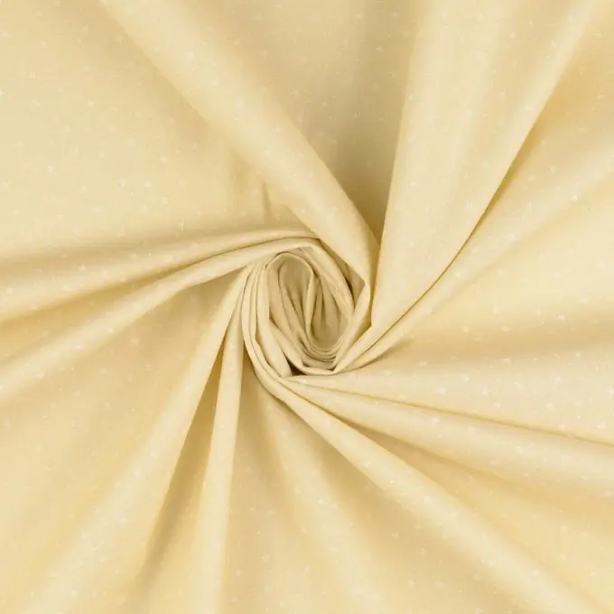 Baumwoll-Popeline mit Mini-Sternenmuster in Beige – Ideal für Kleidung und Accessoires! Preisknaller