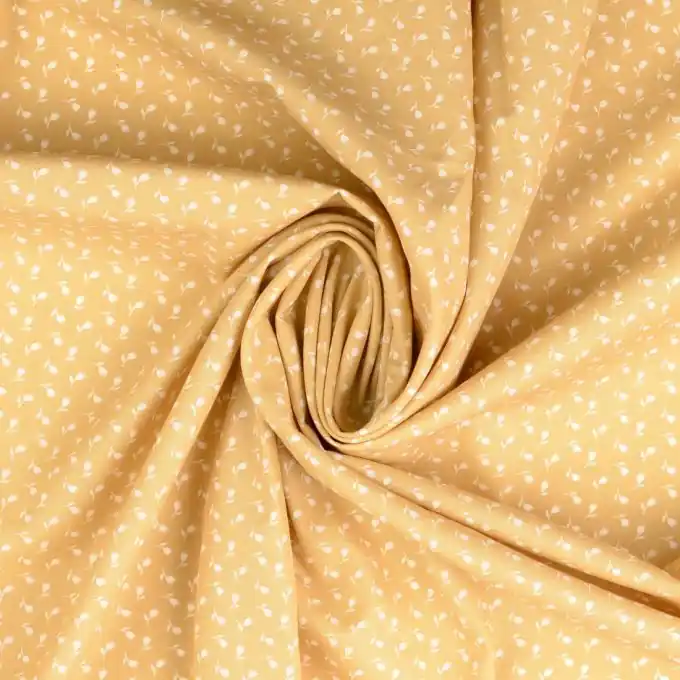 OEKO-TEX zertifizierte Baumwoll-Popeline mit Mini-Blumenmuster Neu