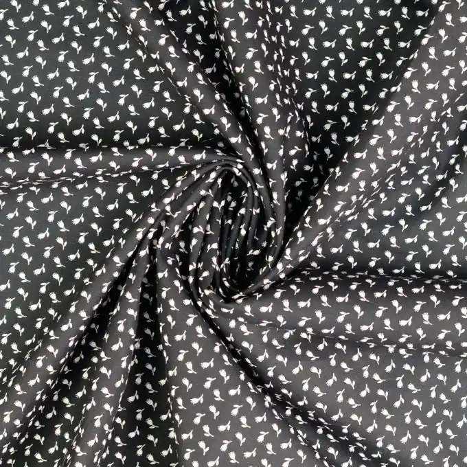 OEKO-TEX Baumwoll-Popeline mit Mini-Blumenmuster – Perfekt für Kleidung Großhandel