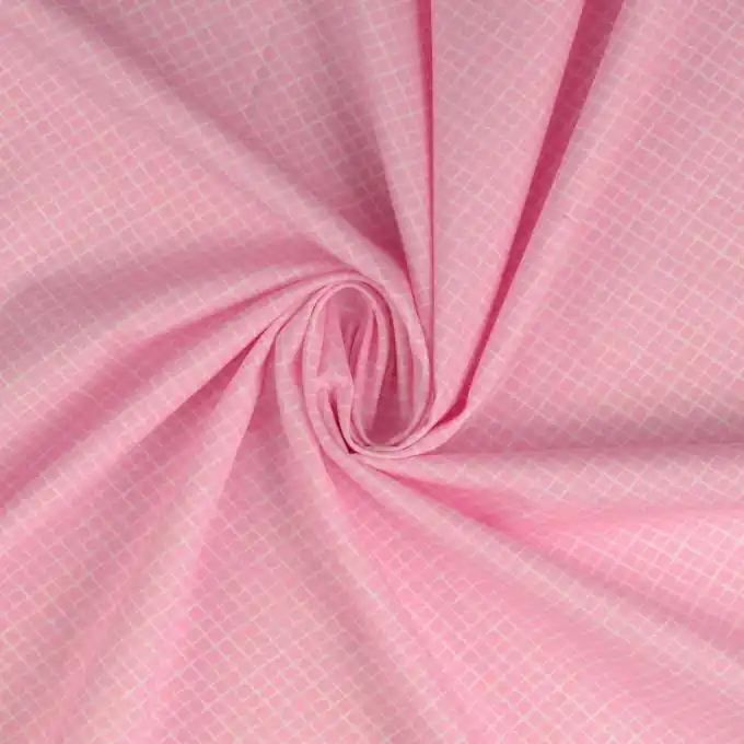 Zeitloser Klassiker: Rosa Baumwoll-Popeline mit Karomuster Geld-Zurück-Garantie