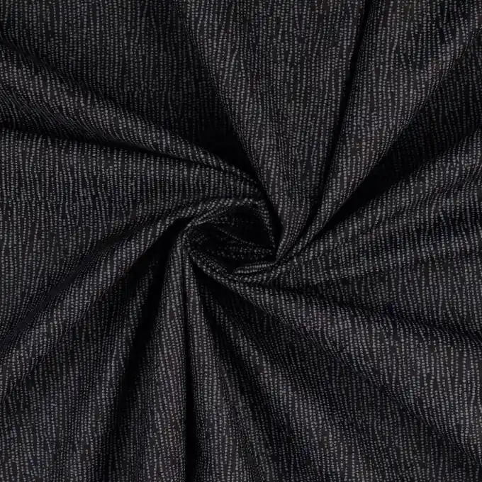 Schnäppchen Baumwoll-Popeline mit Mini-Punkten für Oberteile und Röcke.