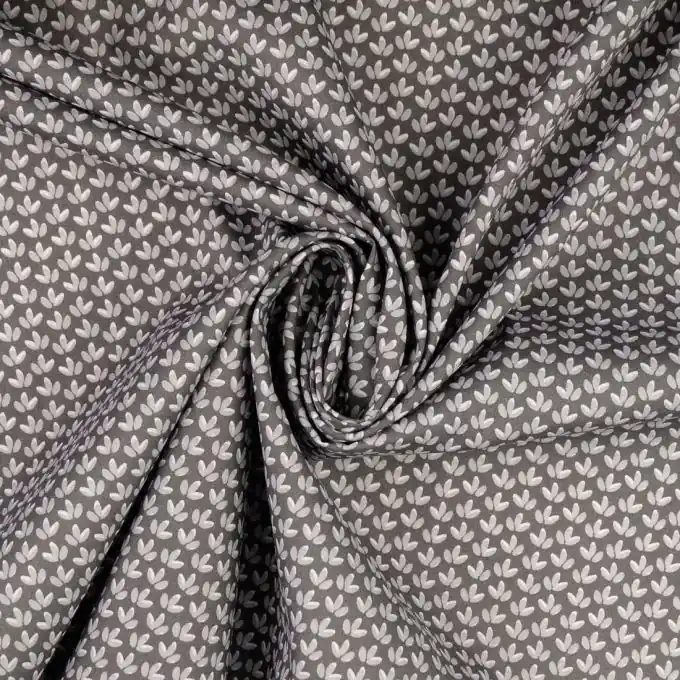 Buntes, abstraktes Blattmuster: Baumwoll-Popeline für Kreationen Preisknaller