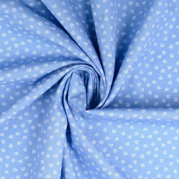 Preis Gesenkt Baumwoll-Popeline mit Mini-Ankerdruck für zeitlose Kreationen