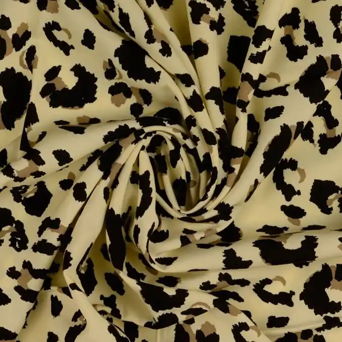 Highlight Viskose-Popeline mit Leopard-Print: Ideal für Kleidung
