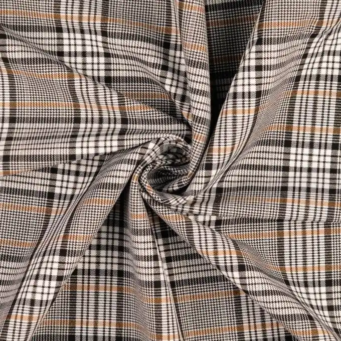 Gratis Versand Bengaline Karos schwarz/braun