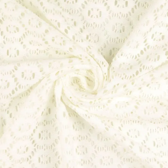 Häkelstoff Kreis weiß Geprüft