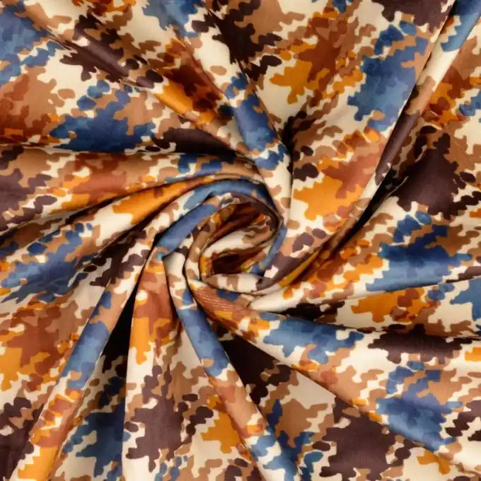 Plüschstoff ocker Hochwertig