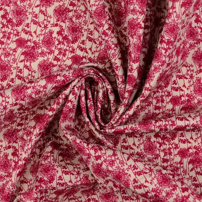 Baumwoll-Popeline mit frischem Blumendruck – ideal für Kleidung Versand Am Gleichen Tag