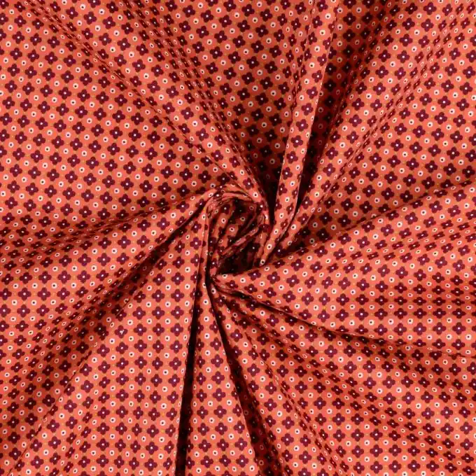 Geometrisches Terra-Popeline für Oberteile und Röcke Super-Preis