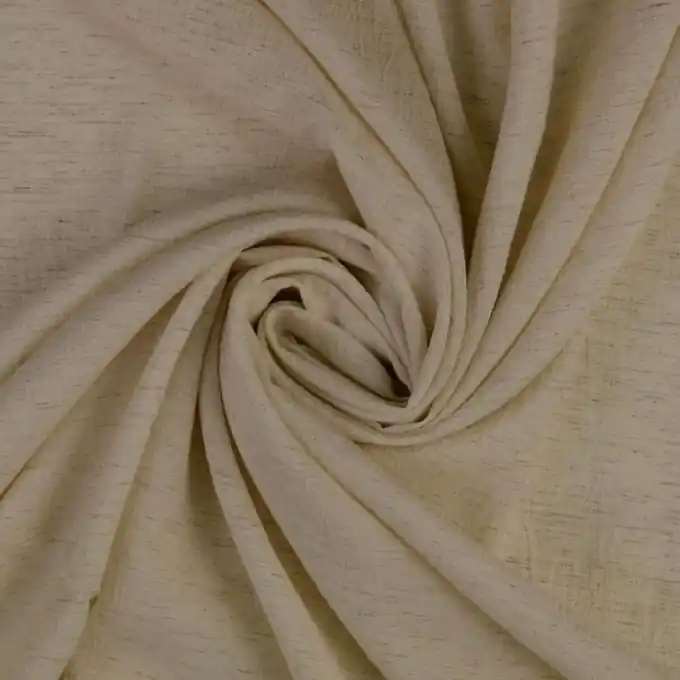Günstig Stoff Viskose Leinen ecru