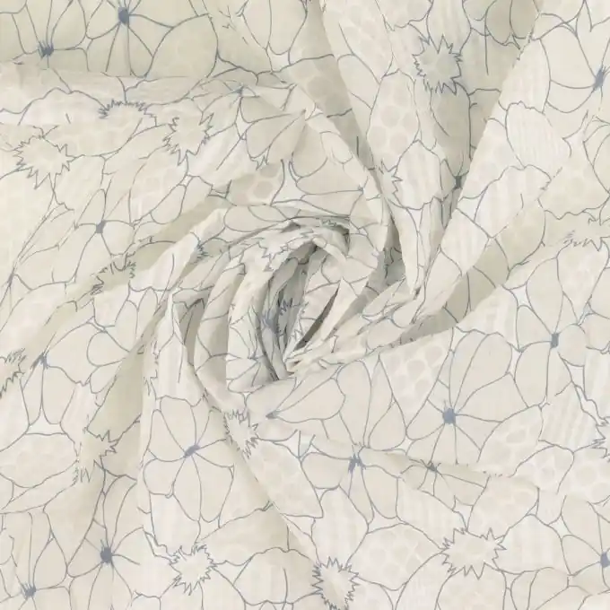 Batist Blumen blau Kostenfreie Lieferung