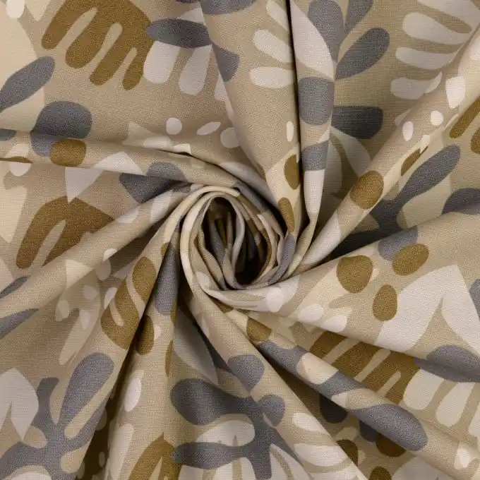 Baumwollstoff Vegetation beige Gratis Versand