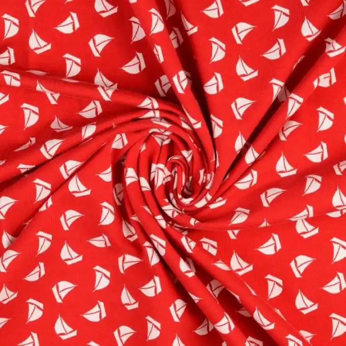 Top-Qualität French Terru Baumwolle Schiffe Rot