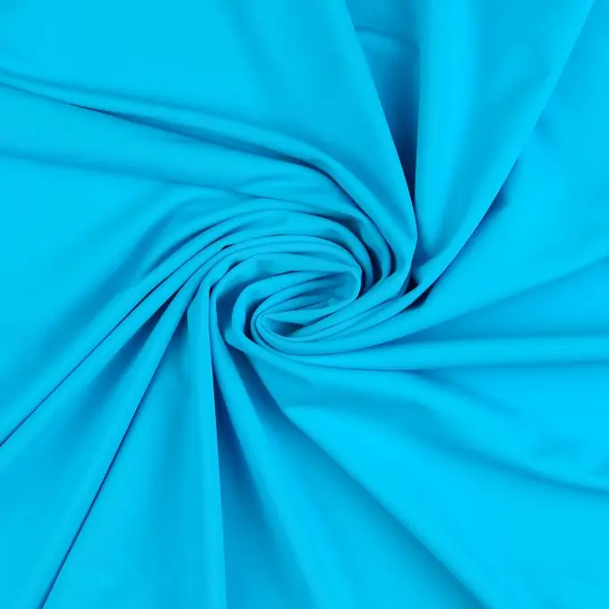 Stoff für Bademode Polyamid Stretch matt einfarbig türkis Kostenloser Versand