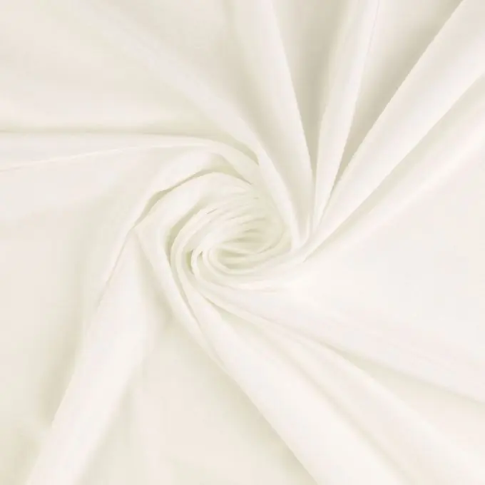 Nylonstoff Stretch satiniert weiß Geld-Zurück-Garantie