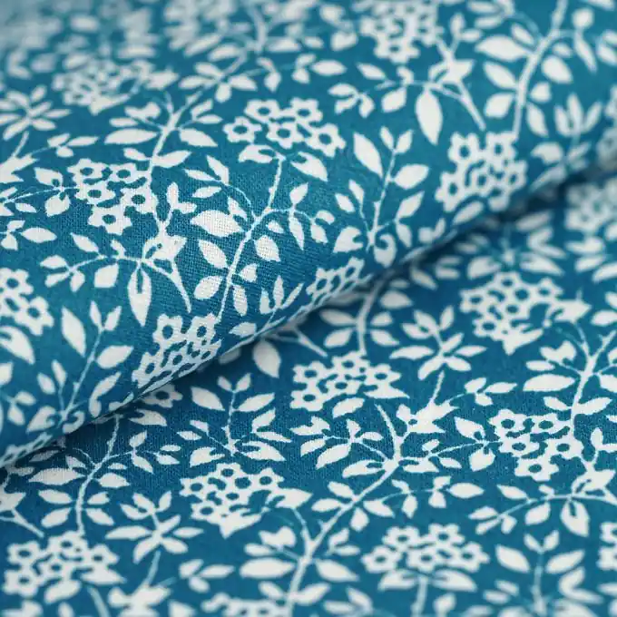 Beschichteter Baumwollstoff Indy blau Sichere Zahlung