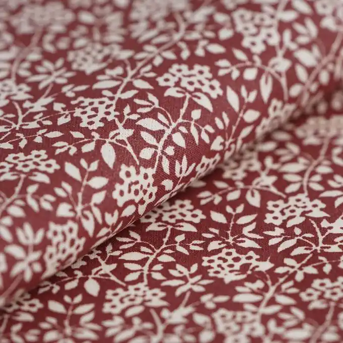 Beliebt Beschichteter Baumwollstoff Indy Weinrot