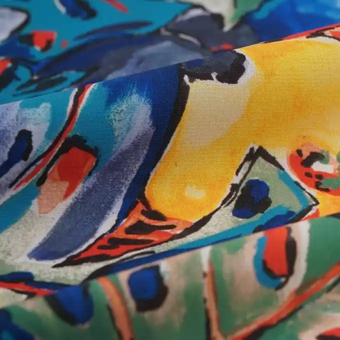 Handgefertigt Outdoorstoff Hanck tropical bunt