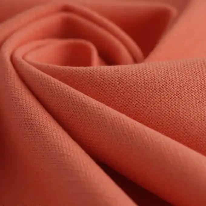 Sichere Zahlung Beschichteter Stoff Slub Koralle