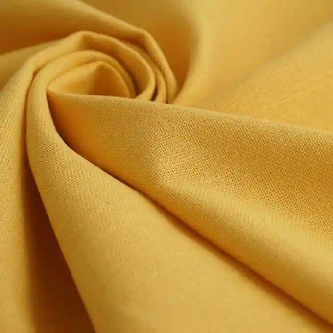 Finale Aktion Beschichteter Stoff Slub Strohgelb