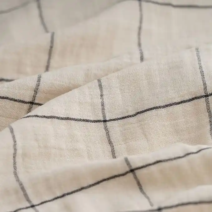 Musselin Karos ecru Sonderaktion