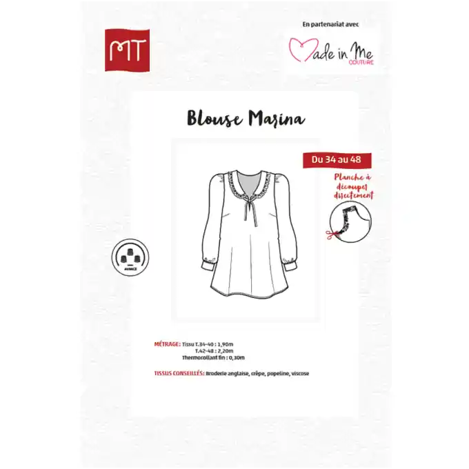 Patron MT Bluse Marina, Damen, Marineblau Ausverkauf