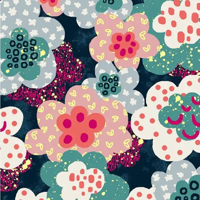 Großhandel Stoff-Patch in bunten Wolken