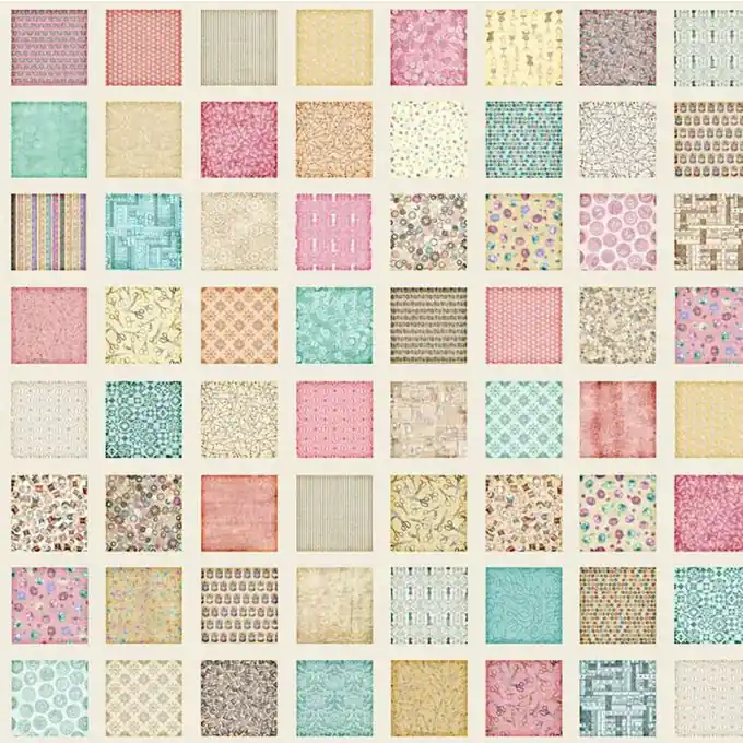 Stoffe Pastellfarben Patch Handgefertigt