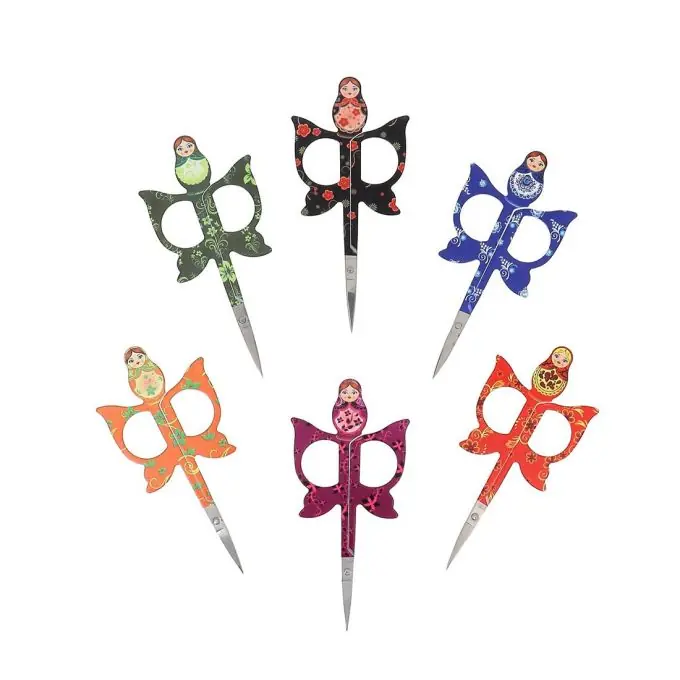 Bohin Stickereischere mit präzisen Klingen in 6 Farben Neu