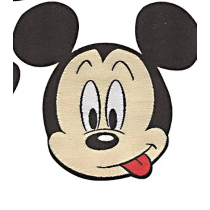 Mickey Fun Aufbügelpatch Disney Ecru 5x7cm Sonderangebot