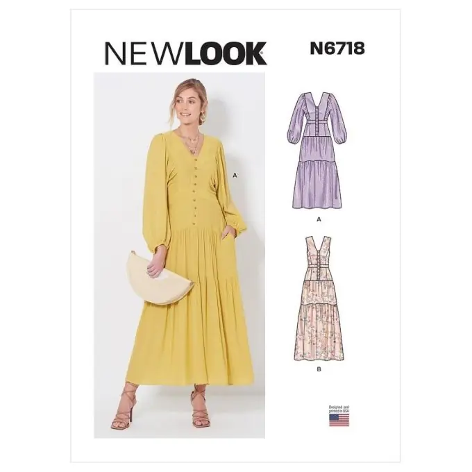 Schnittmuster Newlook Ballonärmelkleid 36/48 Rabatt
