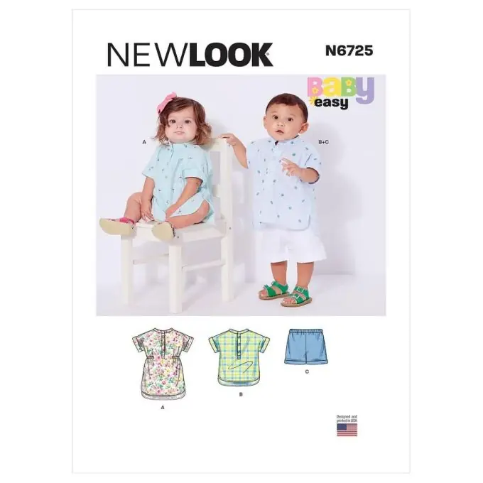 Schnittmuster Newlook 6725 Babyset Schneller Versand