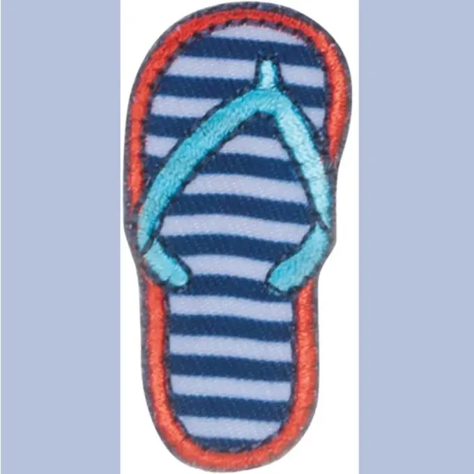 Applikation Flipflop- bunt Hochwertig