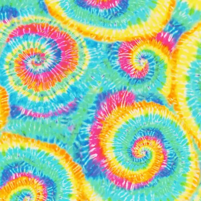 Neuheit Dekostoff Baumwolle Tie & dye bunt