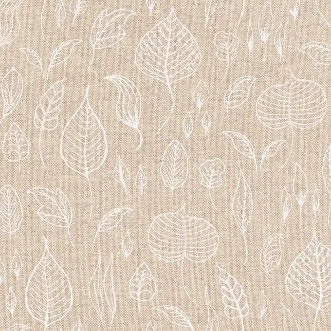 Versand Am Gleichen Tag Dekostoff Linenlook Kräuter weiß