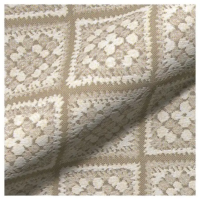 Heißes Angebot Jacquard Gobelin Granny weiß beige